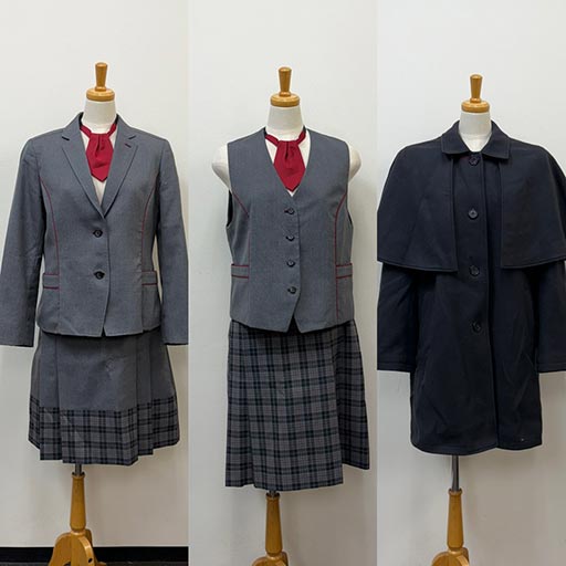 神奈川県 北鎌倉女子学園中学校高等学校 高校制服セット コート カバンあり コシノジュンコ